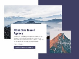 Design De Site Para Viagem De Montanha