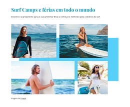 Surf Camps - Página De Destino Para Celular