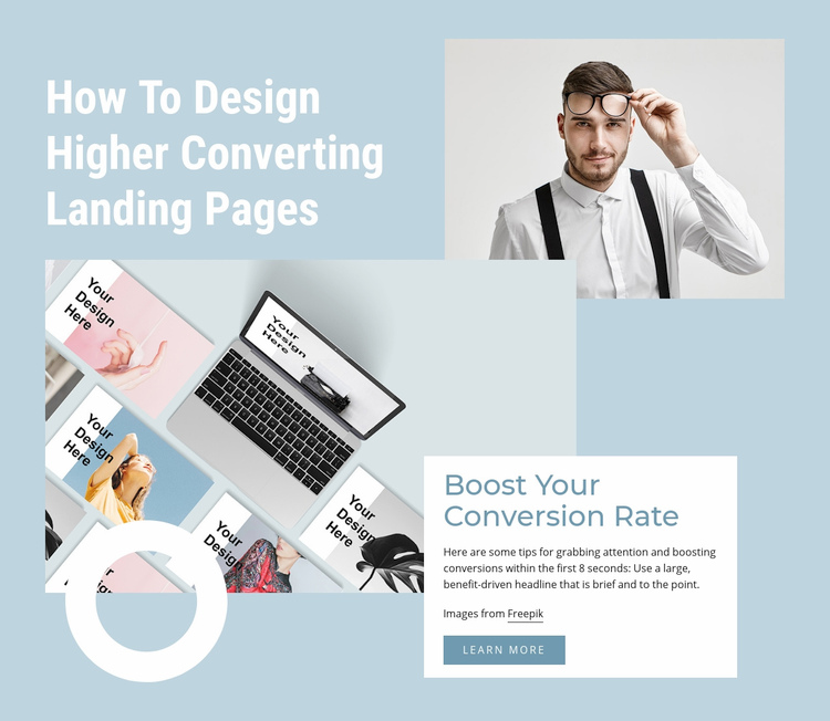 Boost your conversion rate Squarespace Template Alternative
