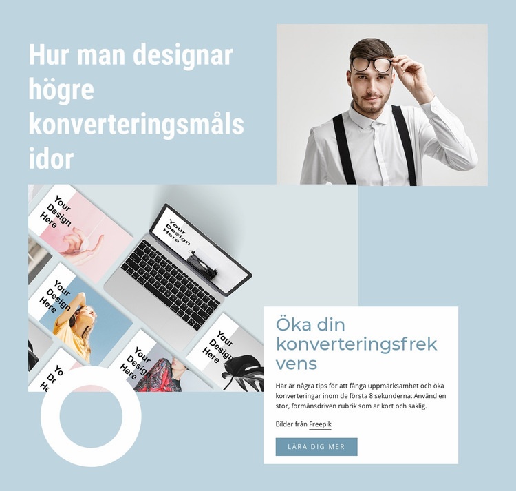 Öka din konverteringsfrekvens HTML-mall