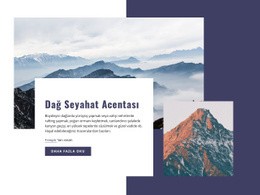 Dağ Yolculuğu - Basit Web Sitesi Şablonu