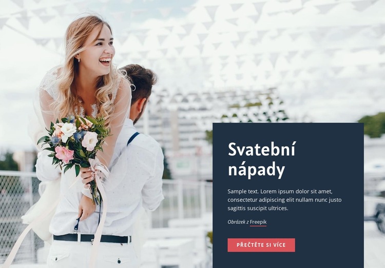 Nápady na svatební dekorace Webový design