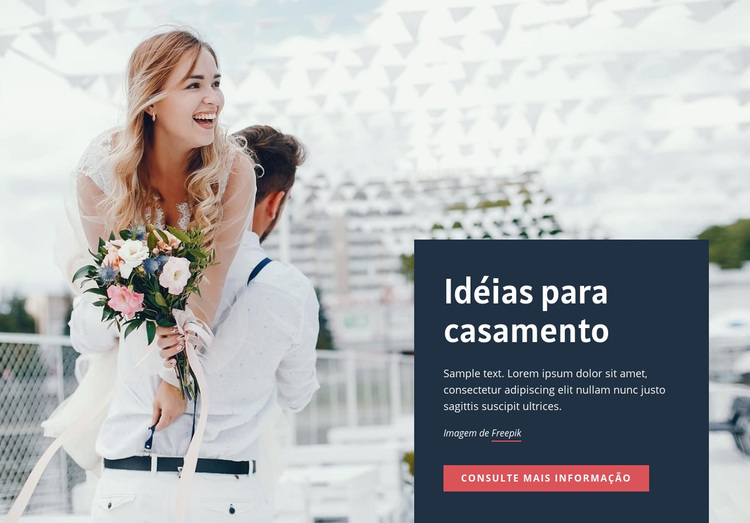 Ideias para decorações de casamento Tema WordPress