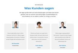 Was Denken Kunden - Beste HTML-Vorlage