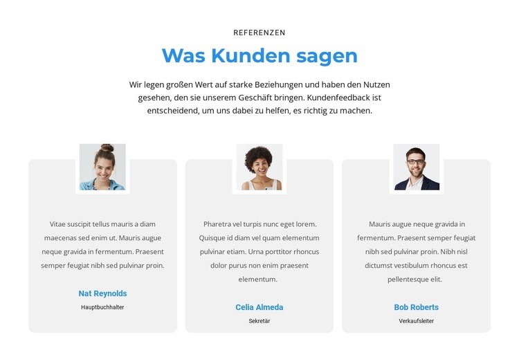 Was denken Kunden Website Builder-Vorlagen