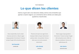 Que Opinan Los Clientes - Mejor Diseño De Plantilla De Sitio Web