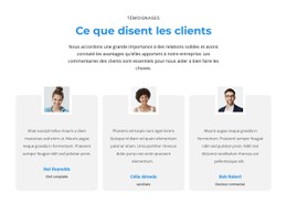 Qu'En Pensent Les Clients Modèle HTML5