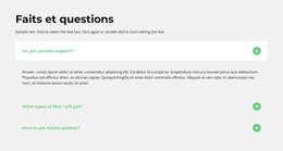 Questions Sur - Modèle HTML Gratuit