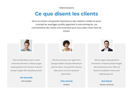 Qu'En Pensent Les Clients - Meilleur Modèle HTML