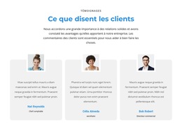 Qu'En Pensent Les Clients - Meilleure Conception De Modèle De Site Web