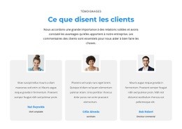 Qu'En Pensent Les Clients – Inspiration De Modèle D'Une Page
