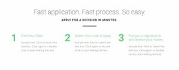 Three rules and steps - Html Code Example by Nicepage