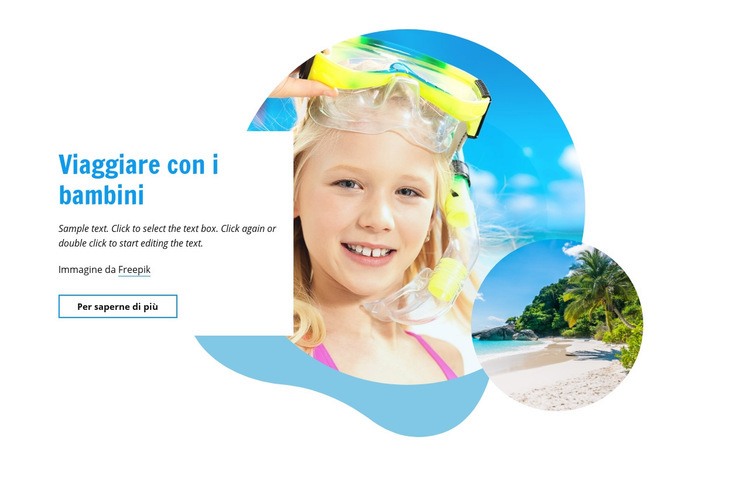 Viaggiare con i bambini Costruttore di siti web HTML