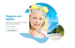 Design Del Sito Pronto All'Uso Per Viaggiare Con I Bambini