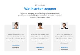 Wat Vinden Klanten? HTML5-Sjabloon