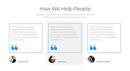 What Customers Want To Say - One Page Template For Any Device