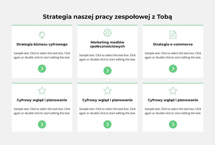 Strategia rozwoju kryzysowego Szablon witryny sieci Web