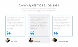 O Que Os Clientes Querem Dizer - HTML Web Page Builder