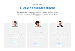 Modelo HTML5 O Que Os Clientes Pensam Para Qualquer Dispositivo