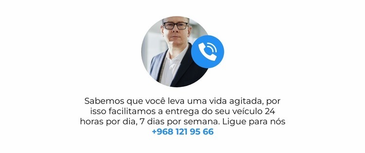 Ligue para nós e obtenha respostas Modelo HTML5