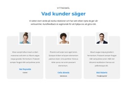 Vad Tycker Kunderna HTML5-Mall