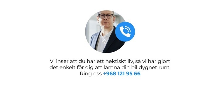 Ring oss och få svar CSS -mall