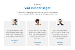 Vad Tycker Kunderna - Bästa HTML-Mallen