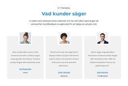Vad Tycker Kunderna - Bästa Designen Av Webbplatsmall