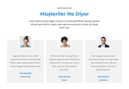 Müşteriler Ne Düşünüyor HTML5 Şablonu