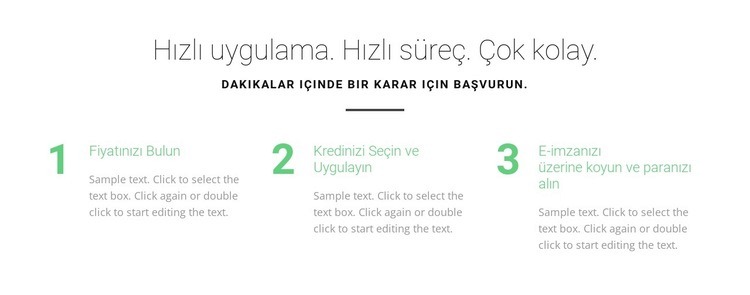 Üç kural ve adım Html Web Sitesi Oluşturucu