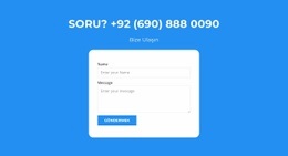 Sorularım Var - Tek Sayfalık Tema