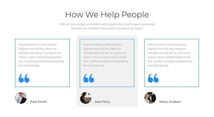 What customers want to say Web Page Design