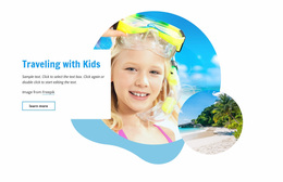 Ready To Use Site Design For Traveling With Kids