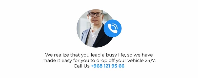 Call us and get answers Website Mockup