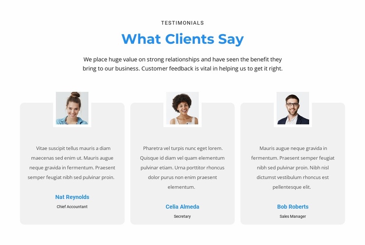 What do customers think Website Template