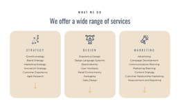 CSS Grid Template Column For We Offer Different Services