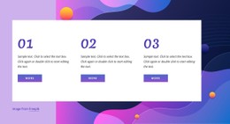 Numbered Text Block Free CSS Website Template