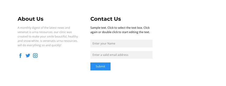 Contact us in different ways CSS Template