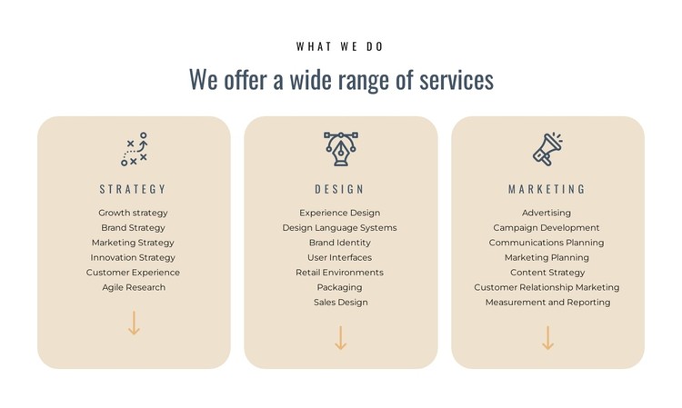 We offer different services CSS Template