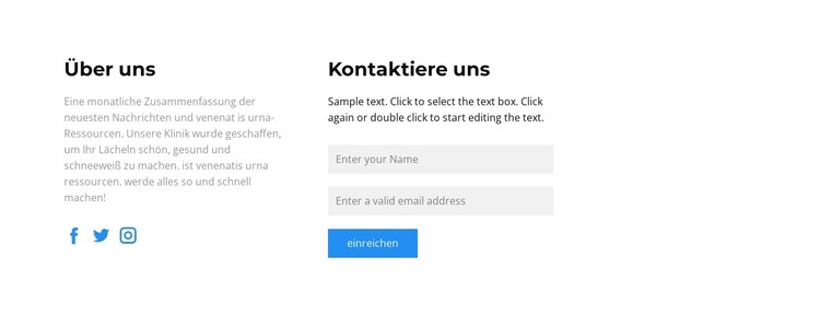 Kontaktieren Sie uns auf verschiedenen Wegen HTML-Vorlage