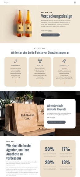 Branding Und Verpackungsdesign - HTML Builder