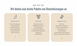 Wir Bieten Verschiedene Dienstleistungen An – Inspiration Für HTML5-Vorlagen