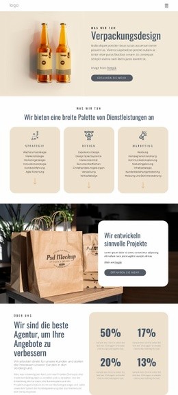 Branding Und Verpackungsdesign - Kreative Mehrzweckvorlage