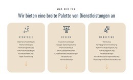 Wir Bieten Verschiedene Dienstleistungen An - Responsives Design