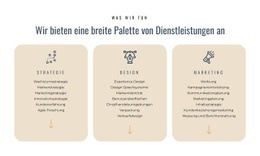 Wir Bieten Verschiedene Dienstleistungen An - Zielseite Für Jedes Gerät