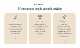 Ofrecemos Diferentes Servicios - Diseño Responsivo