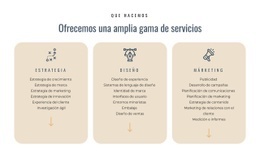 Ofrecemos Diferentes Servicios - Plantilla Personalizada De Una Página