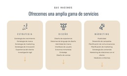 Diseño Del Sitio Web Para Ofrecemos Diferentes Servicios