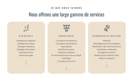 Nous Offrons Différents Services – Inspiration De Modèle HTML5