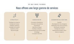 Nous Offrons Différents Services - Modèle Personnalisé D'Une Page